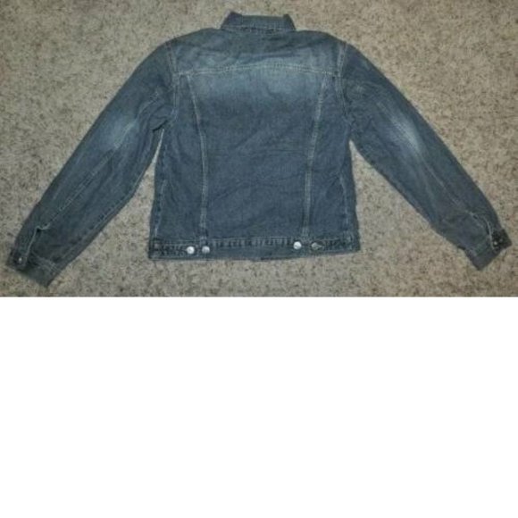 Mens Bear River Workwear Jacket Medium Blue Button Up Sherpa Lined Denim Jean - Picture 6 of 7